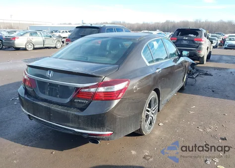 2016 Honda Accord Sport from USA, damaged, VIN 1HGCR2F57GA085751